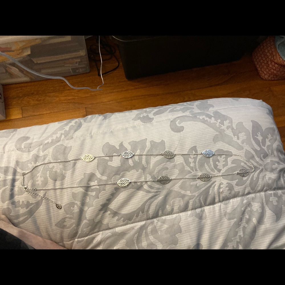 Stella And Ruby Silver Leaf Necklace From Stitch … - image 3